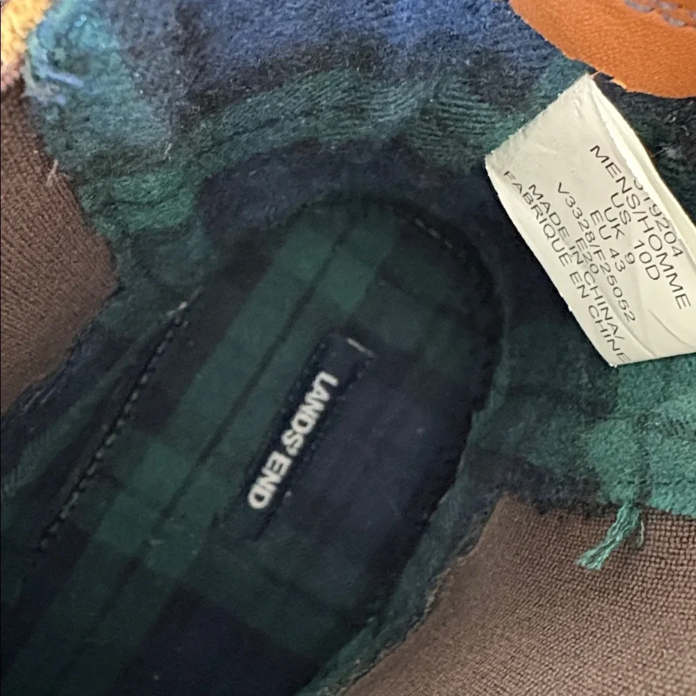 Lands’ End Men’s Duck Boots Size 10 Flannel Lined